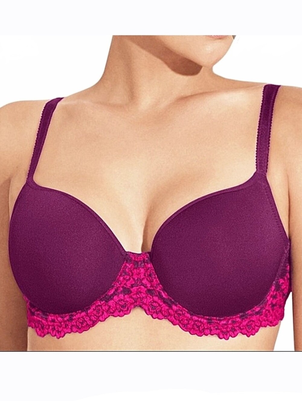 New! WACOAL Embrace Lace Contour T-Shirt Bra 38D